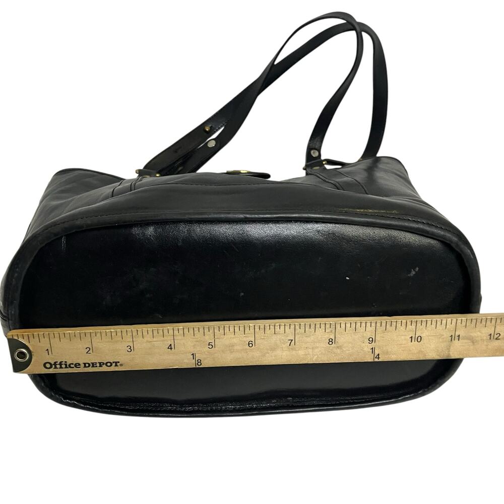 Brahmin Black Leather Tote Shoulder Bag - Picture 11 of 12